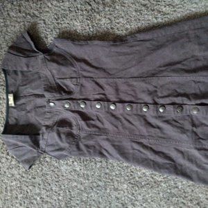 denim mini dress
